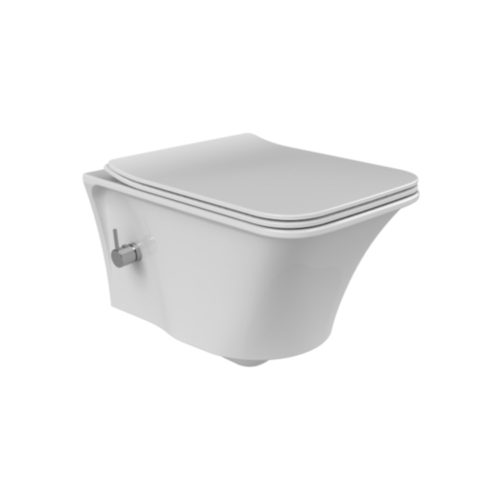 CeraStyle IBIZA fali WC - BEÉPÍTETT bidé funkcióval - rimless - perem nélküli