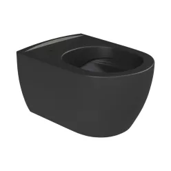   CeraStyle CITY fali WC - MATT FEKETE - rimless - perem nélküli - 53 cm