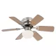 Globo 0307 Mennyezeti ventilátor matt króm test, bükk,grafitszürke MDF lapát, üveg búra, 1X60W E27, 50Hz, 3 fokozatú, 2 irányú forgás,láncos húzókapcsolóval