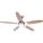 Globo 0308 Mennyezeti ventilátor króm,matt króm test, bükk,grafitszürke MDF lapát, üveg búra, 1X60W E14, 50Hz, 3 fokozatú, 2 irányú forgás,láncos húzókapcsolóval