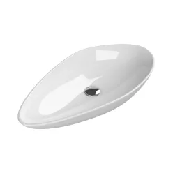   CeraStyle OLIVE - PULTRA ültethető - Top Counter - porcelán mosdó - 75 x 38 cm