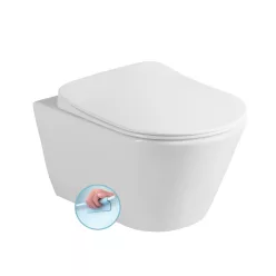   Sanovit AVVA fali WC - rimless - perem nélküli - rejtett rögzítésű - 53 cm
