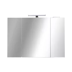   Piramida AKVA Tükrös fürdőszobai szekrény - LED világítással - 100 x 69 x15cm