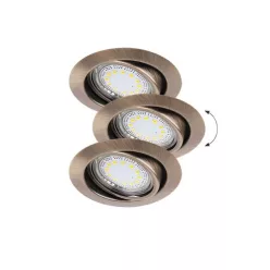   Rábalux LITE 1051 Beépíthető spotlámpa 3x50W/GU10 3000K 240LM IP40