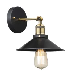   Globo 15053W Falikar fekete BxH:220x200, AL:260, exkl. 1xE27 60W 230V