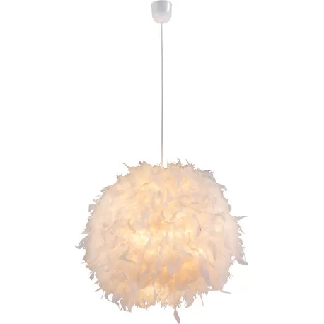 Globo 15057 Függeszték fehér toll, ø: 450, H:1200, exkl. 1xE27 40W 230V