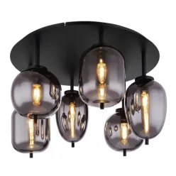 GLOBO 15345-6D BLACKY I Glamour Mennyezeti Lámpa IP20