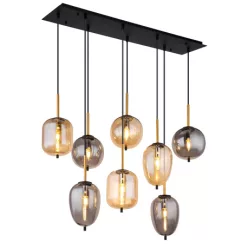 GLOBO 15345-8A BLACKY Többágú Függesztett Lámpa IP20