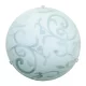 RÁBALUX 1845 SCROLL Ufo Lámpa Fehér E27 IP20