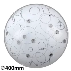 RÁBALUX 1862 JOLLY Ufo Lámpa Fehér Mintás E27 IP20