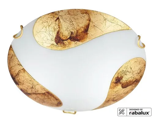 RÁBALUX 1941 ART GOLD Ufo Lámpa Fehér E27 IP20