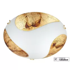 RÁBALUX 1942 ART GOLD Ufo Lámpa Fehér E27 IP20