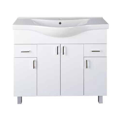 VivaStyle EKONOMIK 100 lábon álló fürdőszobabútor Sanovit ALBATROS 10100 mosdókagyló 99,5x46,5cm