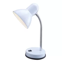   Globo 2485 Asztali lámpa fém/műanyag fehér, króm, Ø:130, H:330, exkl. 1xE27 40W 230V
