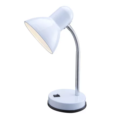 Globo 2485 Asztali lámpa fém/műanyag fehér, króm, Ø:130, H:330, exkl. 1xE27 40W 230V