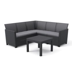 Claire 5-person garden corner set with Orlando table