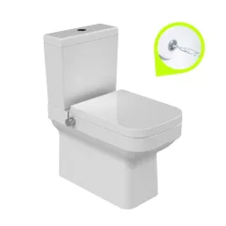   CeraStyle NOURA monoblokk WC - BEÉPÍTETT bidé funkcióval - 62 cm