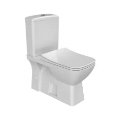   CeraStyle DURU monoblokk WC - WC tartály - öblítőszelep - perem nélküli - 62 cm