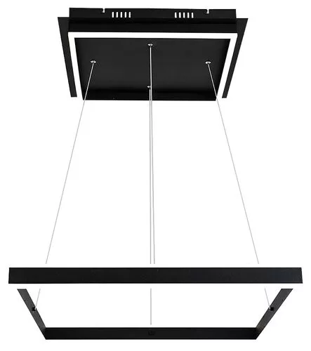 RÁBALUX 3085 QUADRO Modern Led Függesztett Lámpa Matt Fekete IP20