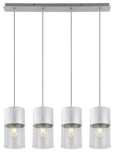 RÁBALUX 3156 ZELKOVA Többágú Függesztett Lámpa Súrolt Alumínium E27 IP20