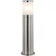 Globo 32015 Kültéri álló inox ,müanyag fehér, csíkos, IP44, ø: 140, H:500, exkl. 1xE27 60W 230V