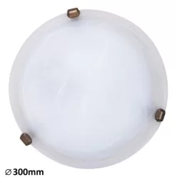   RÁBALUX 3203 ALABASTRO Ufo Lámpa Fehér Alabástrom Üveg E27 IP20