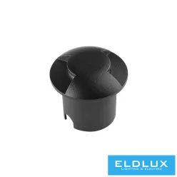   UNIVERSO Taposólámpa LED 1w 50lm 4000k 210° IP67 fekete Ø60x54mm