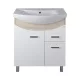 TMP ZX 75 - SONOMA - álló fürdőszobabútor - Sanovit ZENON - 6075 porcelán mosdóval - 75 x 50 cm