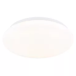   Globo 41548R-12 Mennyezeti lámpa, fém matt fehér, akril fehér, csúszókapcsoló, színek rögzíthetők, ø: 260mm, M: 65mm, tartozék: LED 12W 230V, 1170lm forrás, 760lm kimenet, CCT 3000/4200/6500K