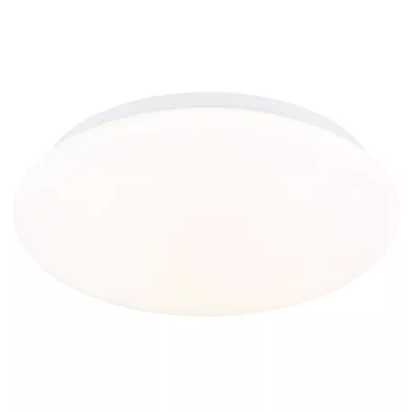 Globo 41548R-12 Mennyezeti lámpa, fém matt fehér, akril fehér, csúszókapcsoló, színek rögzíthetők, ø: 260mm, M: 65mm, tartozék: LED 12W 230V, 1170lm forrás, 760lm kimenet, CCT 3000/4200/6500K
