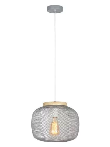 RÁBALUX 5237 RUPERT Vintage Függesztett Lámpa Szürke E27 IP20