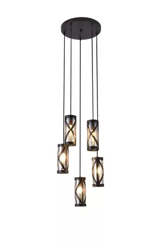 RÁBALUX 5340 OBERON Többágú Függesztett Lámpa Barna E14 IP20
