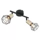 Globo 54802S-2AB Spotlámpa fém fekete-sárgaréz színben. HxSZxM:220x80x200, fényforrás nélkül 2xE14 40W 230V