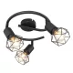Globo 54802S-3 Mennyezeti spotlámpa, fém fekete, fekete fém rács, ø:230mm, M:180mm, 3xE14 40W 230V izzók nélkül