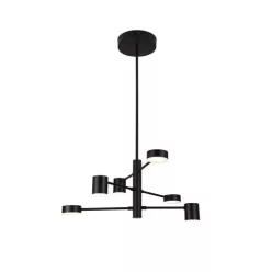  RÁBALUX 6355 SOLOMON Modern Led Függesztett Lámpa Matt Fekete IP20