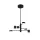 RÁBALUX 6355 SOLOMON Modern Led Függesztett Lámpa Matt Fekete IP20
