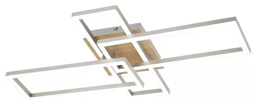RÁBALUX 6590 ASHTON Modern LED Mennyezeti Lámpa Szatin Króm IP20