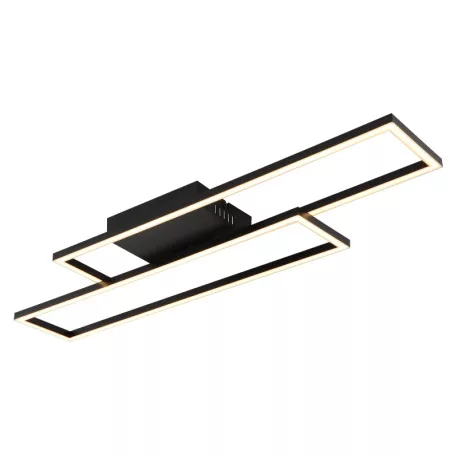 Globo 67363-30 Mennyezeti lámpa, matt fekete műanyag, fehér műanyag, mozgatható, HxSzxM: 800x220x56mm, tartozék: LED 30W 230V, 3650lm forrás, 1700lm kimenet, 3000K