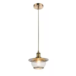   Globo 69030 Függeszték, bronz , üveg, ø: 220, H:1200, exkl. 1xE27 60W 230V