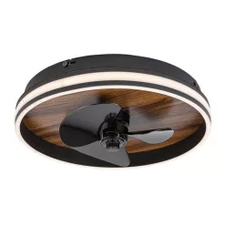 RÁBALUX 71016 FAUSTINE Ventilátoros lámpa Fekete IP20