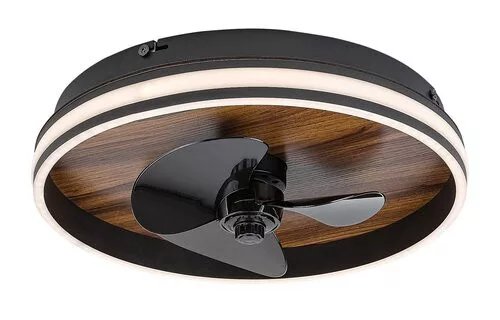 RÁBALUX 71016 FAUSTINE Ventilátoros lámpa Fekete IP20