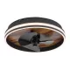 RÁBALUX 71016 FAUSTINE Ventilátoros lámpa Fekete IP20