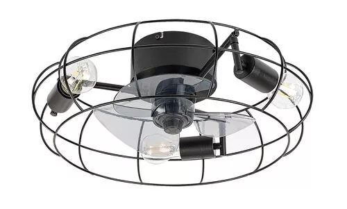 RÁBALUX 71043 CADMUS Loft Mennyezeti Lámpa Fekete E27 IP20