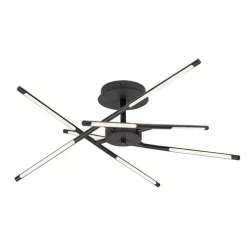  RÁBALUX 71056 HENLI Modern LED Mennyezeti Lámpa Fekete IP20
