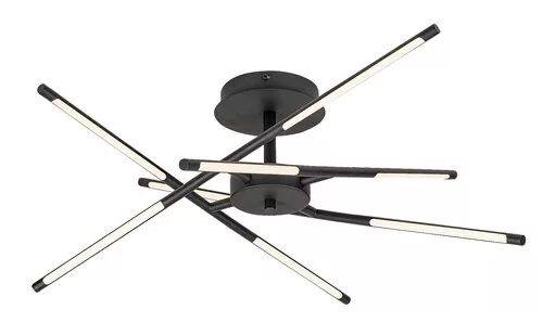 RÁBALUX 71056 HENLI Modern LED Mennyezeti Lámpa Fekete IP20