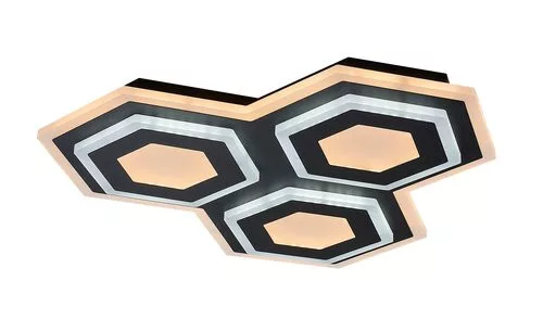 RÁBALUX 71115 BITSI Modern LED Mennyezeti Lámpa Fekete IP20