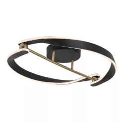   RÁBALUX 71149 ADALIND Modern LED Mennyezeti Lámpa Fekete/ Arany IP20