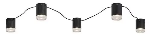 RÁBALUX 71295 LOOPLAB Modern Mennyezeti Lámpa Fekete G9 IP20