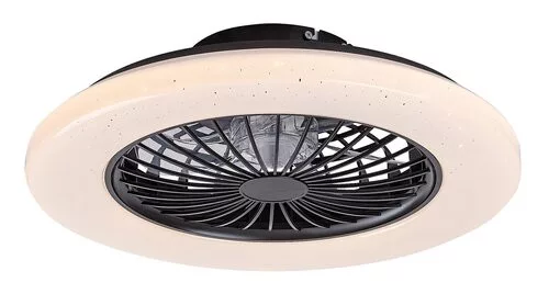 RÁBLAUX 71329 DALFON2 Ventilátoros lámpa Fekete IP20