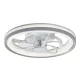 RÁBALUX 71335 FANRICIUS Ventilátoros lámpa Ezüst IP20